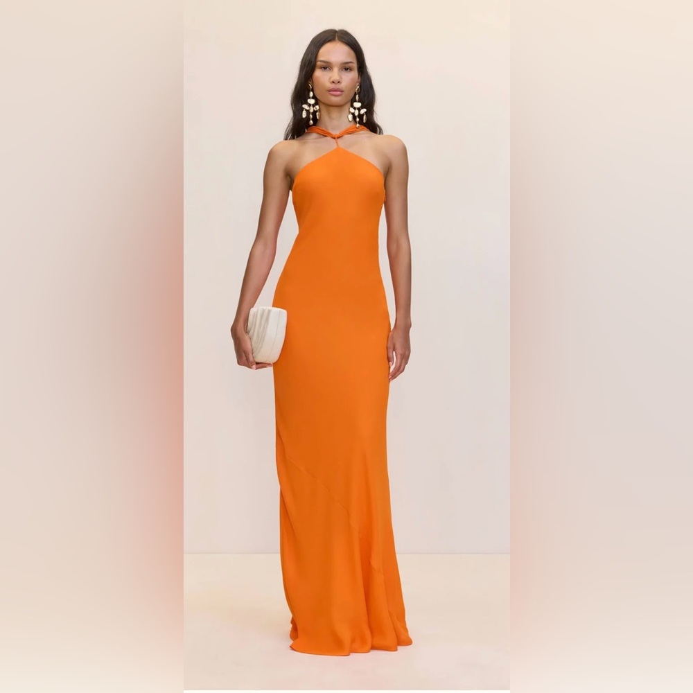 Cult Gaia Pheobe Gown Persimmon